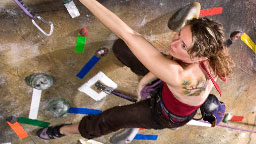 <strong>Mixing business with pleasure</strong></br>
                    Being involved with the climbing community and being a commercial photographer means I get to mix my hobby with work. &nbsp; The owner of the Calgary Climbing Centre asked me to shoot some advertising material for the gym. &nbsp; There is no better place than the head wall, and no better model than Yvonne.